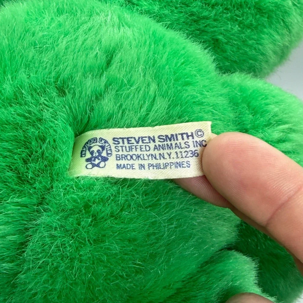 Vintage 90s Grateful Dead Steven Smith Stuffed Animal Green Jointed Plush Bear